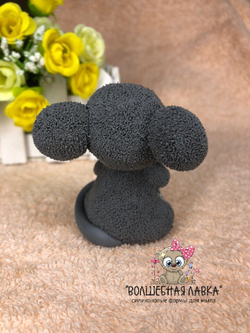 Силиконовая форма Мышка с бантиком