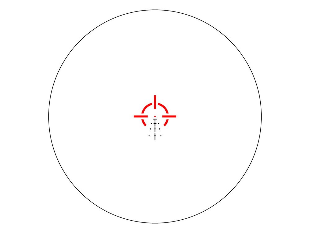 Прицел призматический Vector Optics Paragon 4x24, VEPS-MBR, подсветка красная, на Picatinny, 1 MOA, IP67, 250г