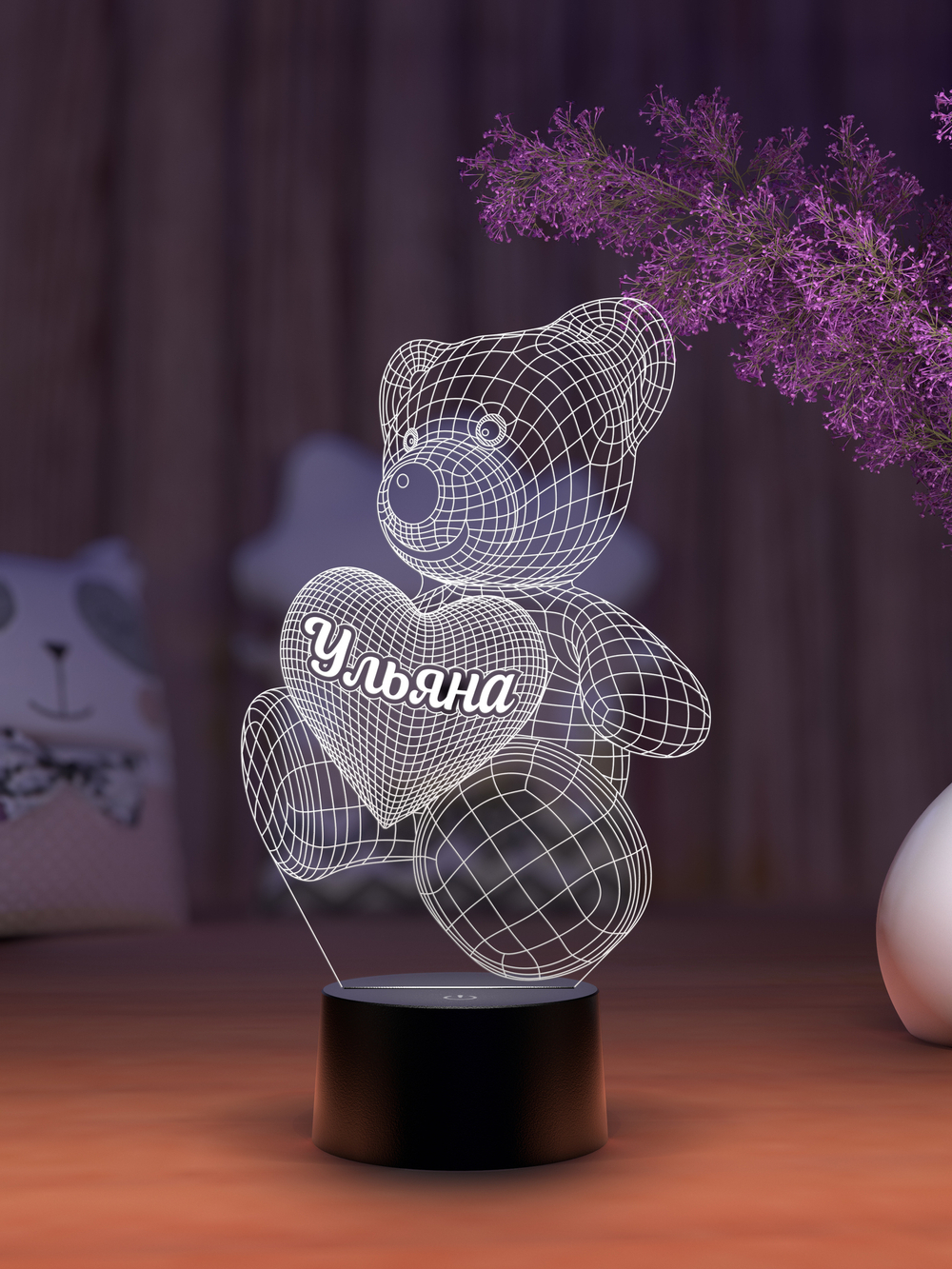 Ночник "Мишка с именем Ульяна"