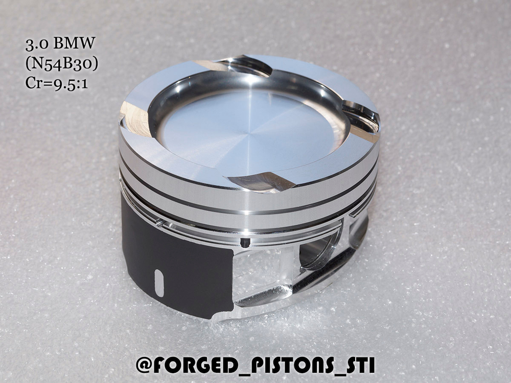 Кованые поршни СТИ BMW 3,0l N54B30 ТУРБО. Артикул - 330.11.2 Forged Pistons STI