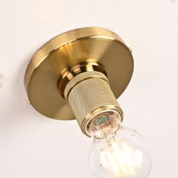 Потолочный Светильник Rh Utilitaire Socket Flushmount Brass By Imperiumloft
