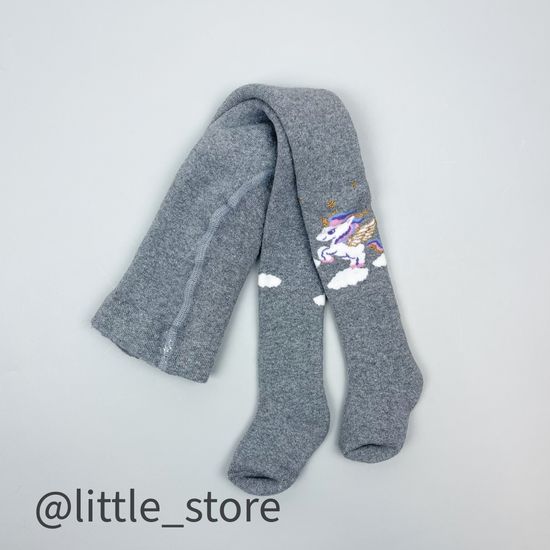 Колготки махровые Единорожка, Серые