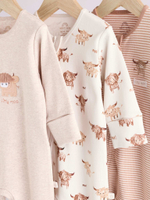 Комбинезон / Cлип для малышей Next E19-701, 3 шт., Бежевый