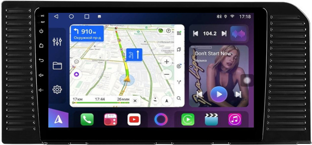 Магнитола для Toyota Land Cruiser Prado 250 2023+ (без 360) - FarCar BM10-9687 монитор 10" QLED на Android 13, TS10, 4Гб+32Гб, CarPlay, 4G SIM-слот