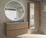 Тумба с раковиной Cezares ELETTRA 100 55527+50195 Rovere tabacco