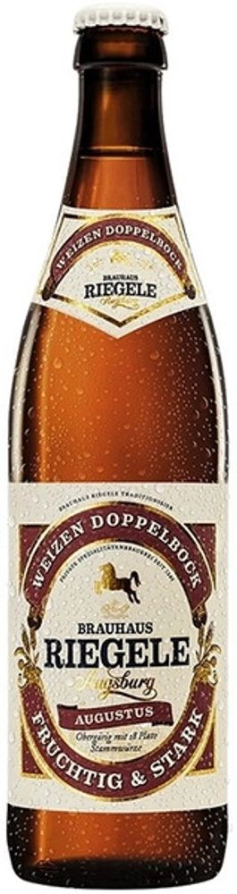 Пиво Ригеле Вайцен Доппельбок / Riegele Weizen Doppelbock 0.5 - стекло