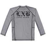 Рашгард Level x Black STEEL GRAY - Длинный рукав