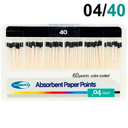 Штифты бумажные 04 №40, 100 шт, (Meta)