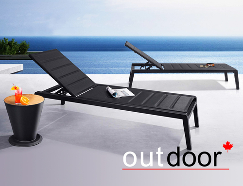 Шезлонг OUTDOOR Борнео, графит