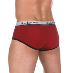 Бордовые хлопковые трусы-брифы (Размер: M) (Цвет: бордовый)