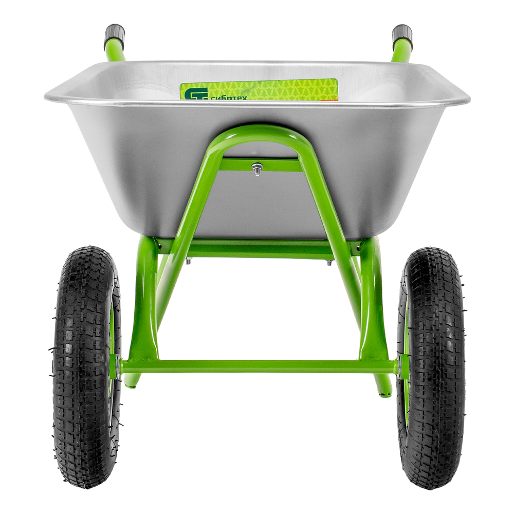 Тачка садово-строительная Сибртех 2-х колесная, грузоподъемность 230 кг, объем 110 л