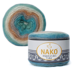 Пряжа Angora Luks Color, 150г, 810м, 80%акрил,15%шерсть, 5%мохер (цена за 1шт)