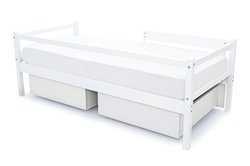 Детская кровать тахта Бельмарко Svogen белый динозаврики