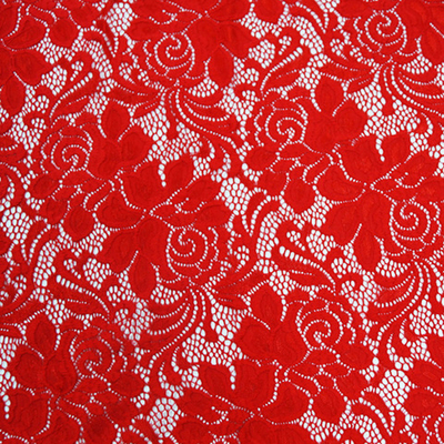 Кружевное полотно, 150 см, красный