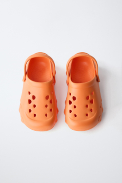 ZARA СПОРТИВНЫЕ САБО С РЕЗИНОВЫМ ПОКРЫТИЕМ, ОРАНЖЕВЫЙ