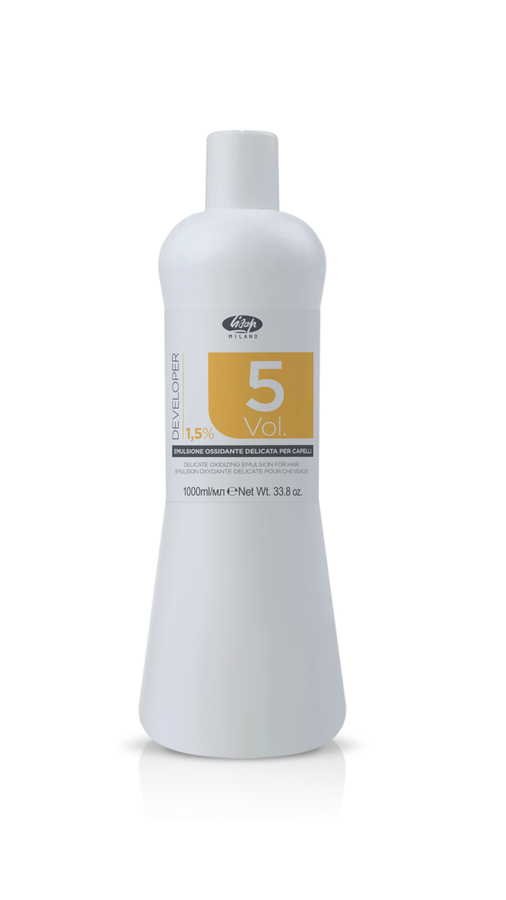 Оксидант-лосьон для волос 1,5% – Lisap Delicate Oxidizing Emulsion for hair 5 vol 1000 мл