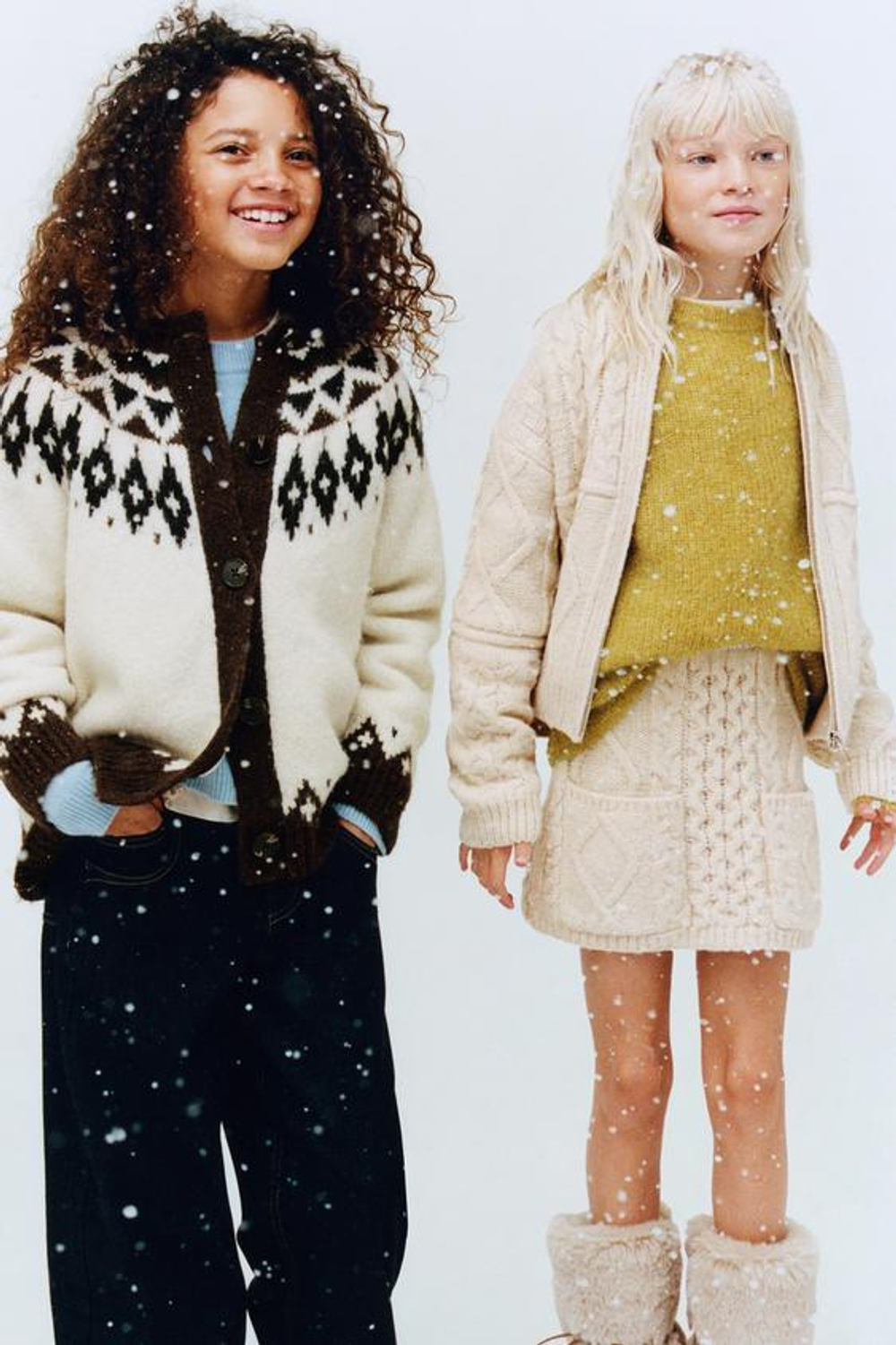 ZARA ЖАККАРДОВЫЙ КАРДИГАН, СВЕТЛО-КОРИЧНЕВЫЙ