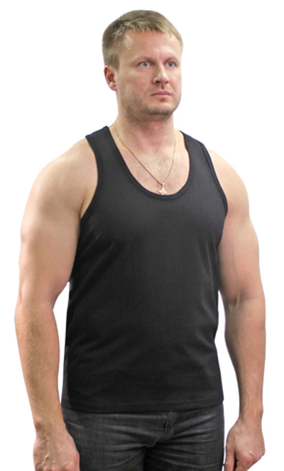 Майка-борцовка цв. Черный