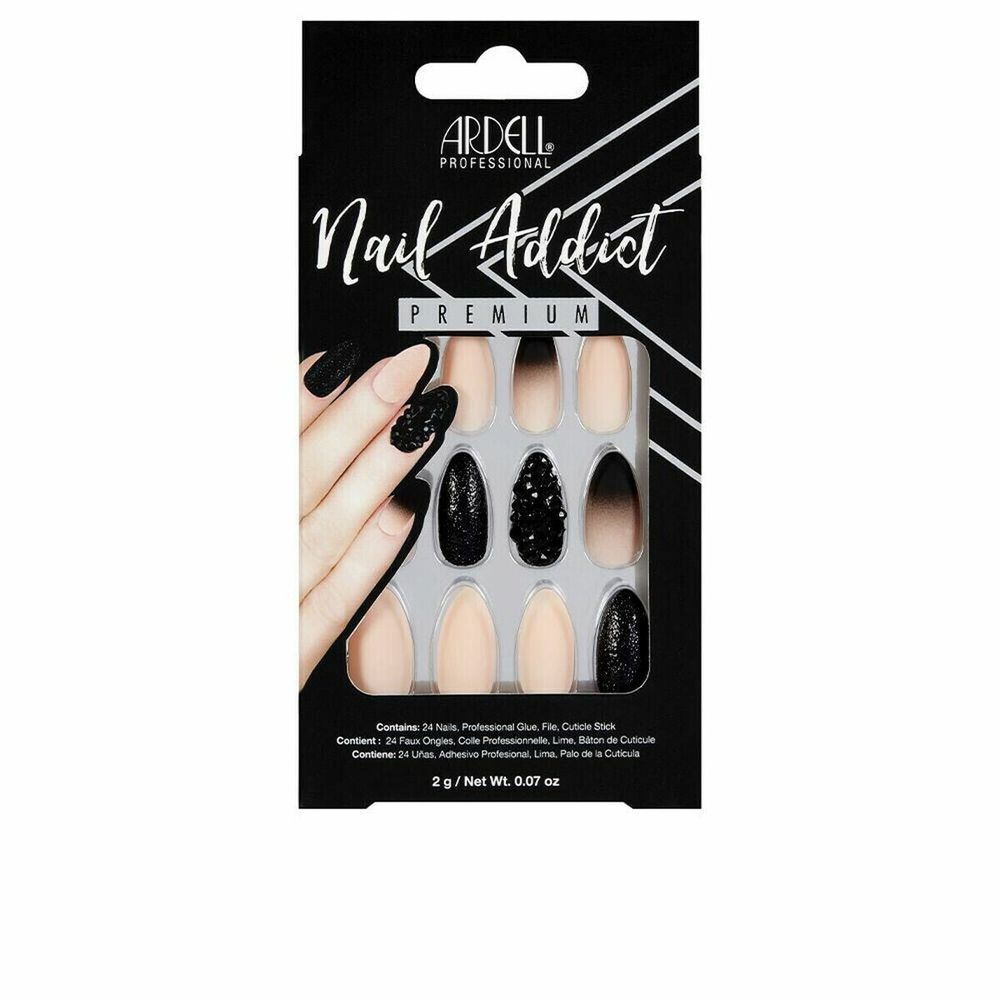 Искусственные ногти Ardell Nail Addict Black Stud &amp; Pink Ombre (24 pcs)