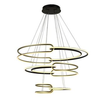 Люстра подвесная 80W 3000K APL.085.03.80 черный/золото Barb Aployt