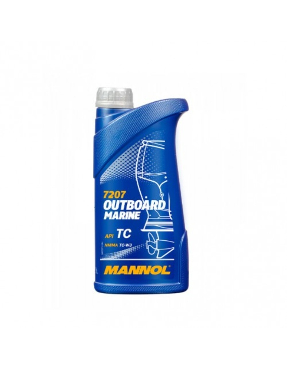 MANNOL 7207 2T OUTBOARD MARINE API TD NMMA TC-W3 п/синт масло моторное 1л