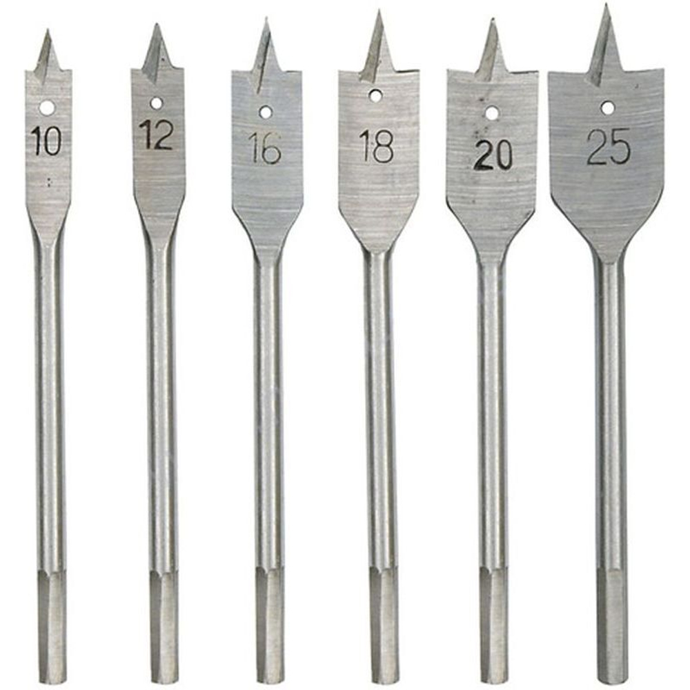 Набор сверл перовых (6 шт; 10-25 мм) по дереву SPARTA 704055