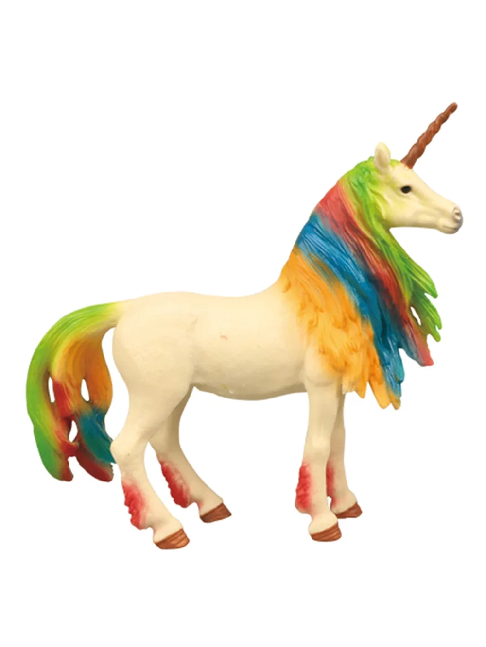 Набор фигурок животных Мир фэнтези Семья белых единорогов с радужной гривой 2 шт