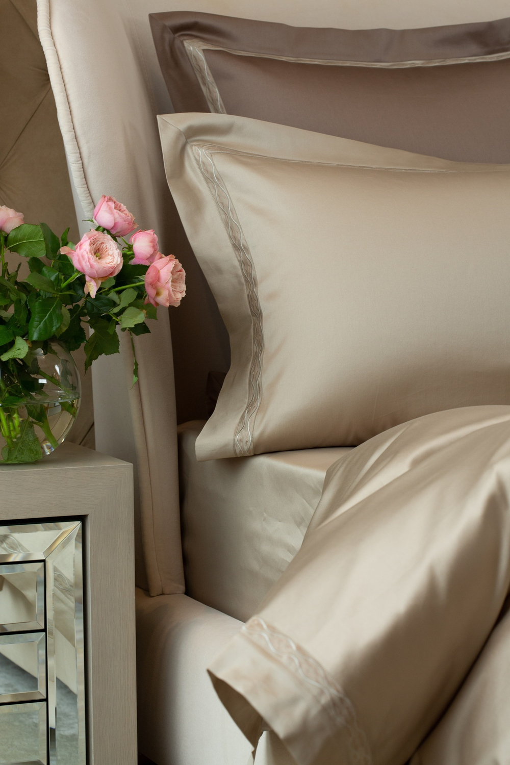 Постельное белье 2 спальное евро Сlaire Batiste Atelier Loire бежевое