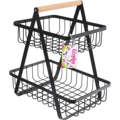 Фруктовница «Brownie» 2 яруса 27*17,5*29,5см