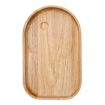 Набор из 4-х сервировочных тарелок на деревянном подносе sorrento