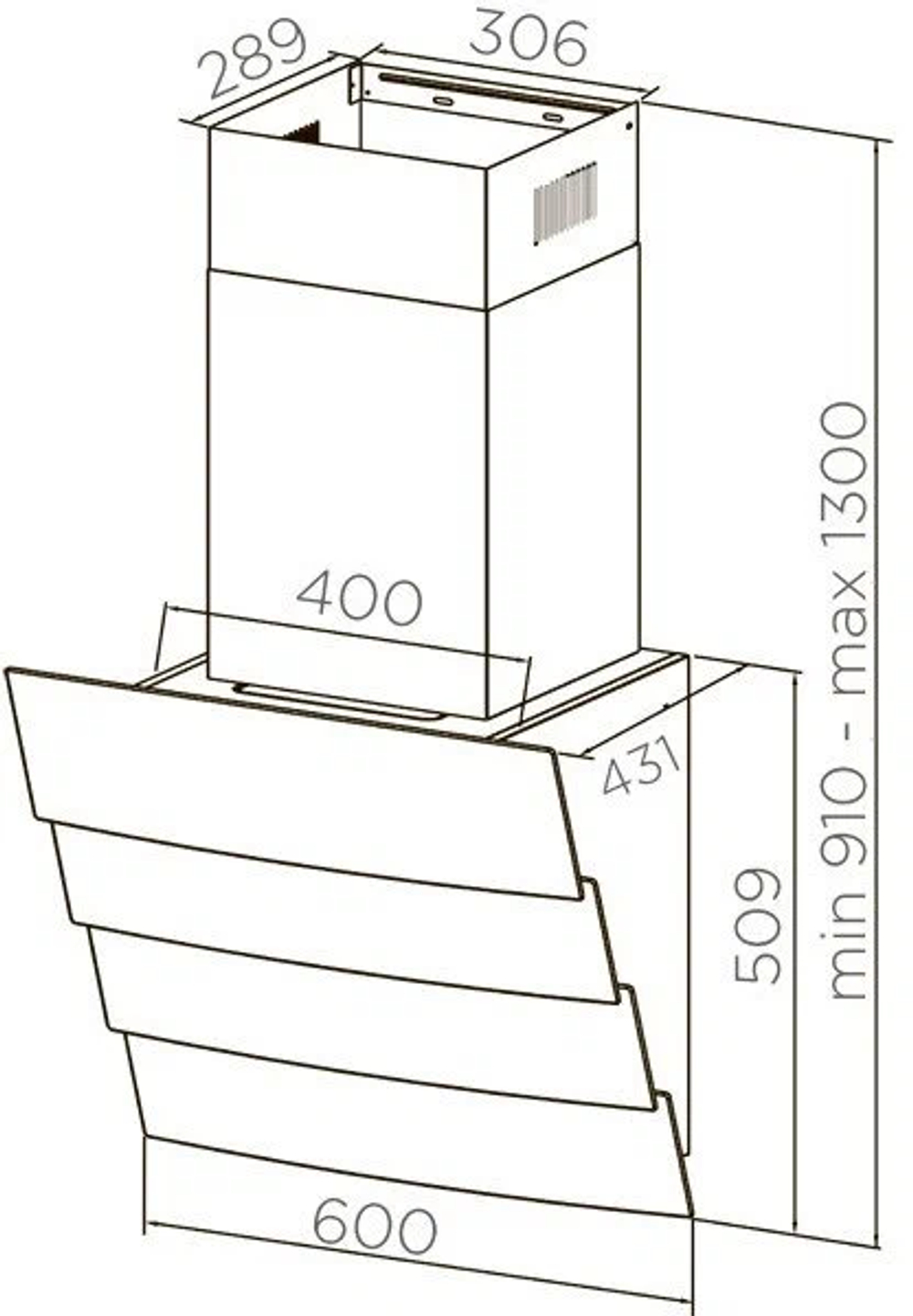 Вытяжка MIDEA MH60AN795GI