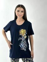 Пижама женская бриджи+футболка (норма) КЖ0035