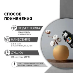 Акриловая краска аэрозольная 520 мл ЗОЛОТО металлик ГЛЯНЦЕВАЯ, быстросохнущая, универсальная / REF / эмаль в баллончике, для декора, мебели, дерева, металла, стен