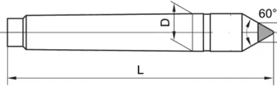 Центр упорный OCM КМ4 с твердосплавным наконечником