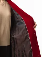 Пальто Dryg однобортное утепленное красное