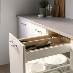 IKEA UPPDATERA  (ИКЕА УППДАТЕРА)  -  Вставка для ящика, светлый бамбук, 20x50 см
