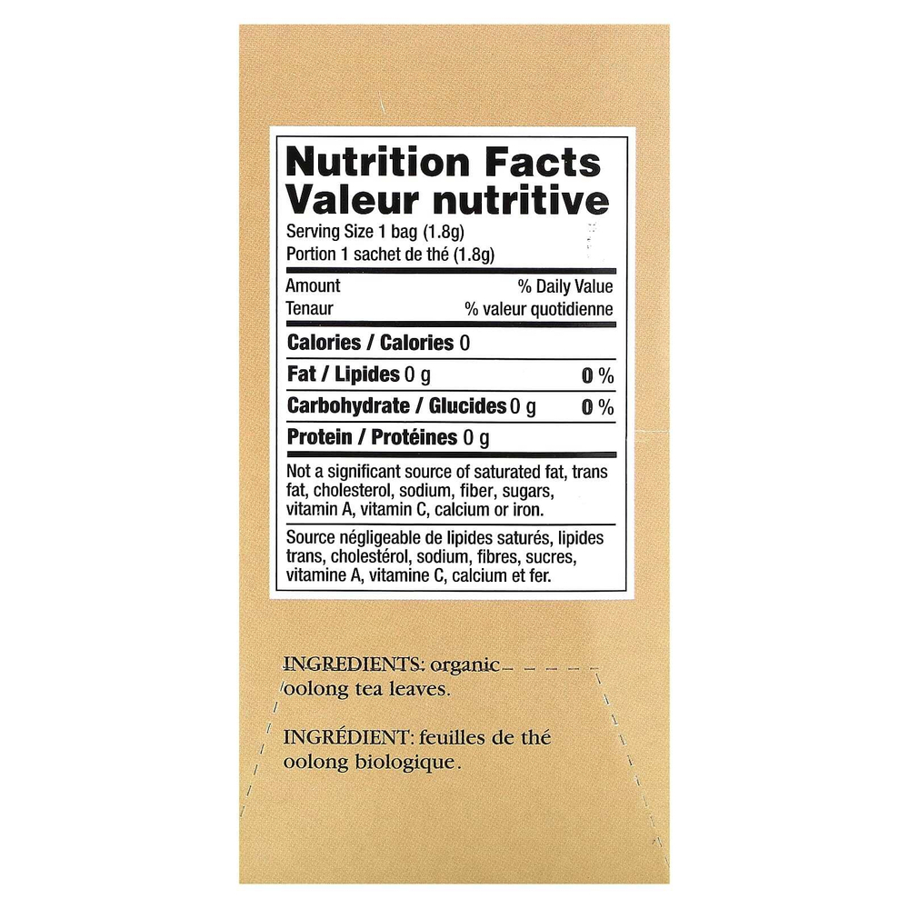 Uncle Lee's Tea, Imperial Organic, органический чай улун, 18 чайных пакетиков, 32,4 г (1,14 унции)