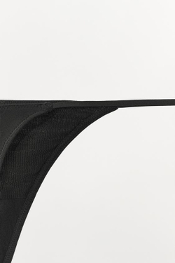 ZARA ТРУСЫ-ТАНГА ИЗ ВИСКОЗЫ, ЧЕРНЫЙ