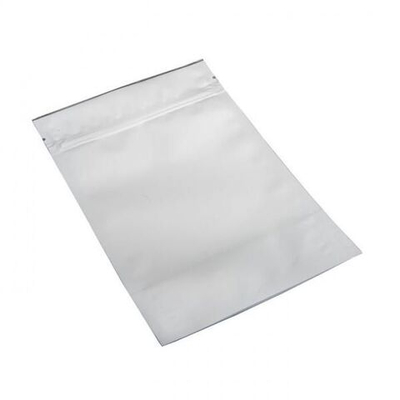 Дой-пак белый металлизированный матовый-зиплок 15*10,5