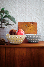 Салатник le murrine, D25 см, желто-серый