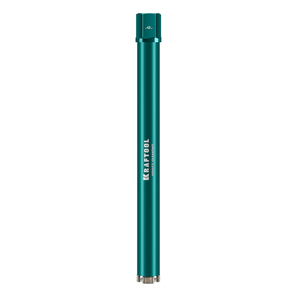 KRAFTOOL DIAMOND 42 мм (450 мм, 1 1/4″, лазерная сварка, сухое сверление с микроударом), алмазная коронка по железобетону (29825-042)