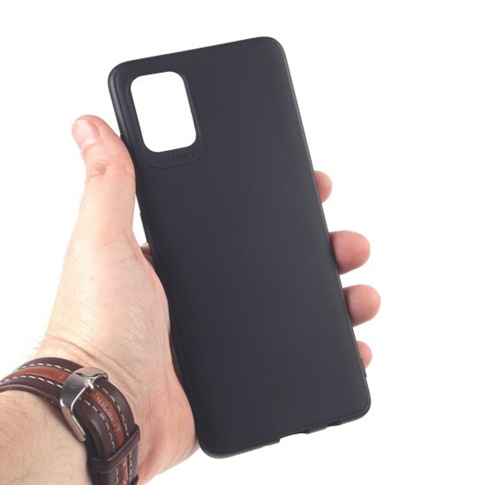 Чехол для Samsung Galaxy A51 черный силиконовый с защитой камеры, 012424 Черный