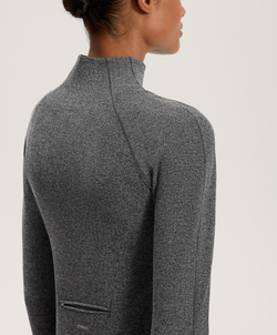 Oysho Легкая теплая бесшовная высокотехнологичная куртка, темно-серый меланж