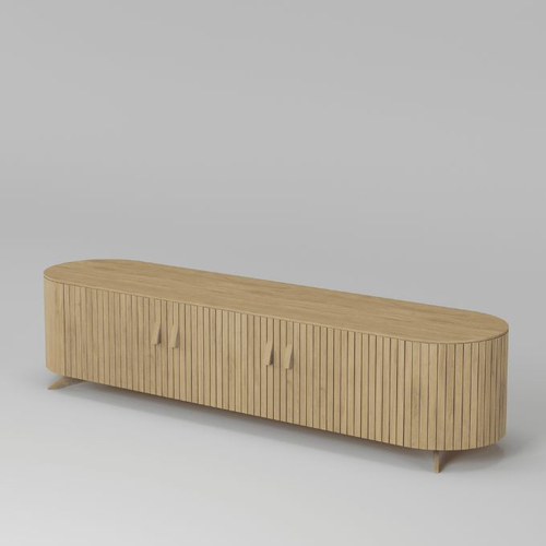 Тумба под телевизор Эклипс (натуральный дуб), 195x45x46 см