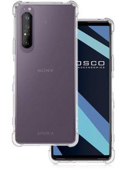 Чехол ROSCO для Sony Xperia 1 III оптом (арт. 1(III)-HARD-TPU-TRANSPARENT)