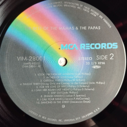Винтажная виниловая пластинка LP The Best Of The Mamas and The Papas (Japan 1980) (No Obi) Twelve Thirty