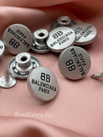 Пуговицы БЛНСГ установочные серебристые