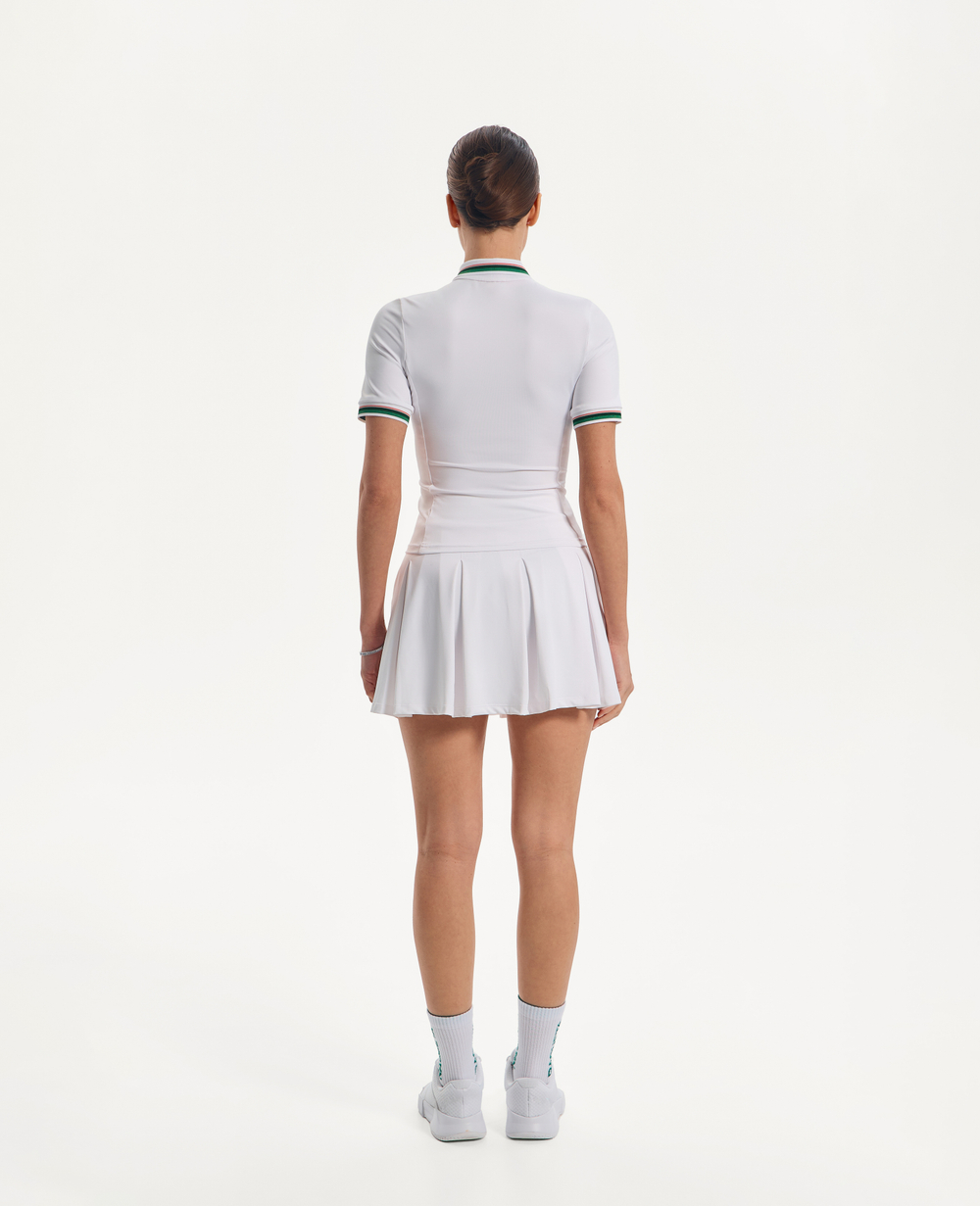 Юбка в складку High-Vibe, White