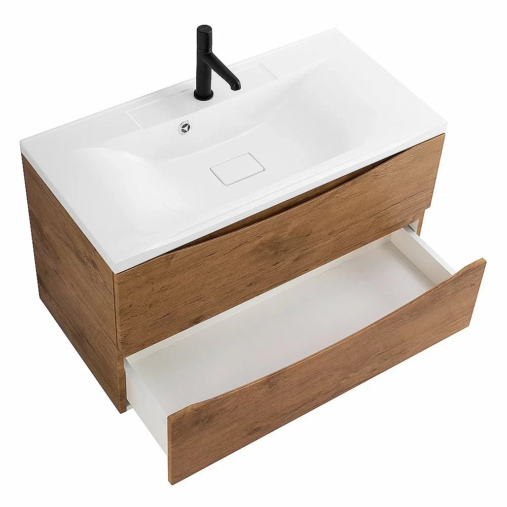 Тумба с раковиной Belbagno MARINO 80 2C-SO/BB800/450-LV-MR-PR Rovere Nature