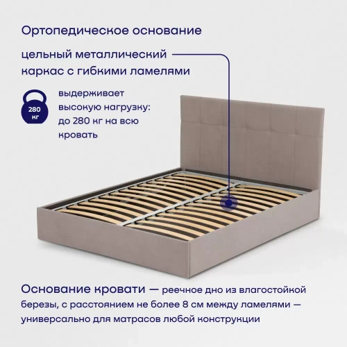 Кровать BuyDream (велюр, без ПМ)